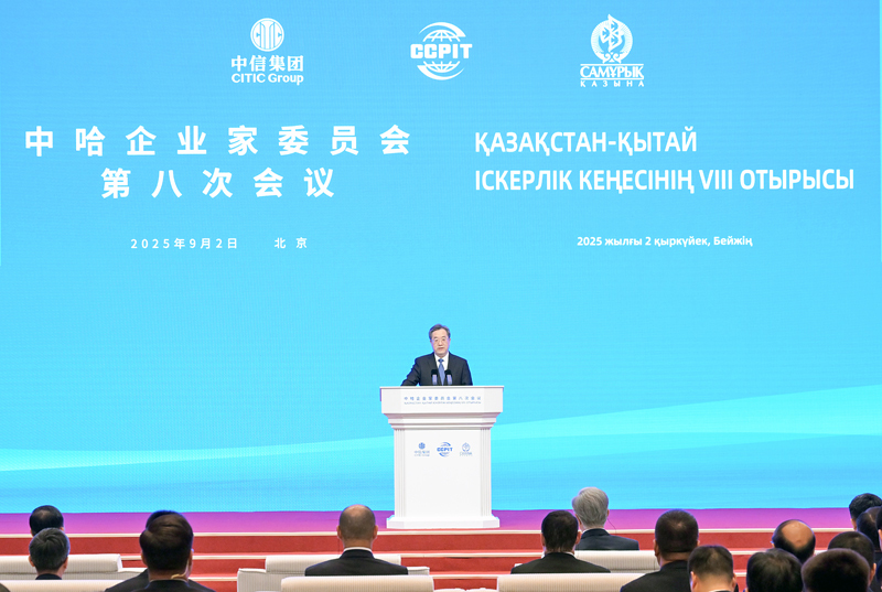 丁薛祥出席中哈企业家委员会第八次会议开幕式并致辞
