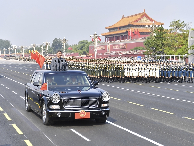纪念中国人民抗日战争暨世界反法西斯战争胜利80周年大会在京隆重举行 天安门广场举行盛大阅兵仪式 习近平发表重要讲话并检阅受阅部队