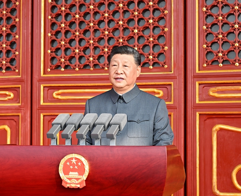 纪念中国人民抗日战争暨世界反法西斯战争胜利80周年大会在京隆重举行 天安门广场举行盛大阅兵仪式 习近平发表重要讲话并检阅受阅部队
