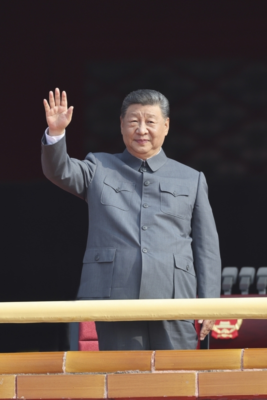 纪念中国人民抗日战争暨世界反法西斯战争胜利80周年大会在京隆重举行 天安门广场举行盛大阅兵仪式 习近平发表重要讲话并检阅受阅部队
