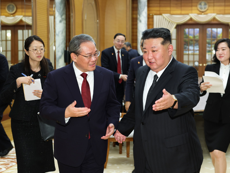 李强会见朝鲜劳动党总书记、国务委员长金正恩 李强会见朝鲜劳动党总书记、国务委员长金正恩