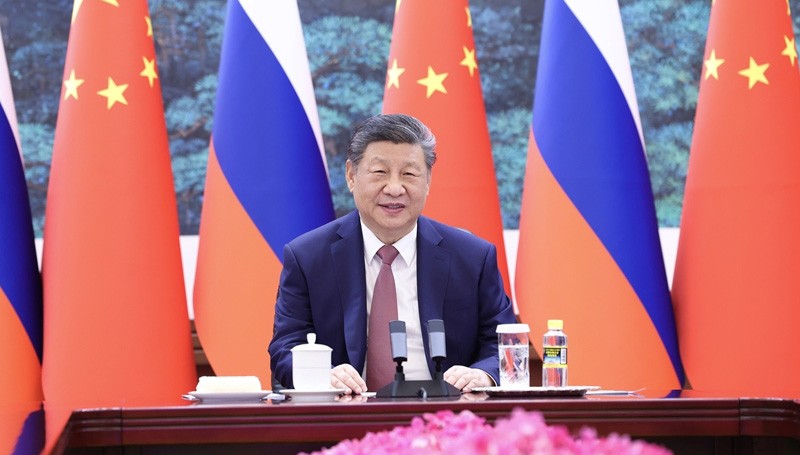 习近平同俄罗斯总统普京举行视频会晤